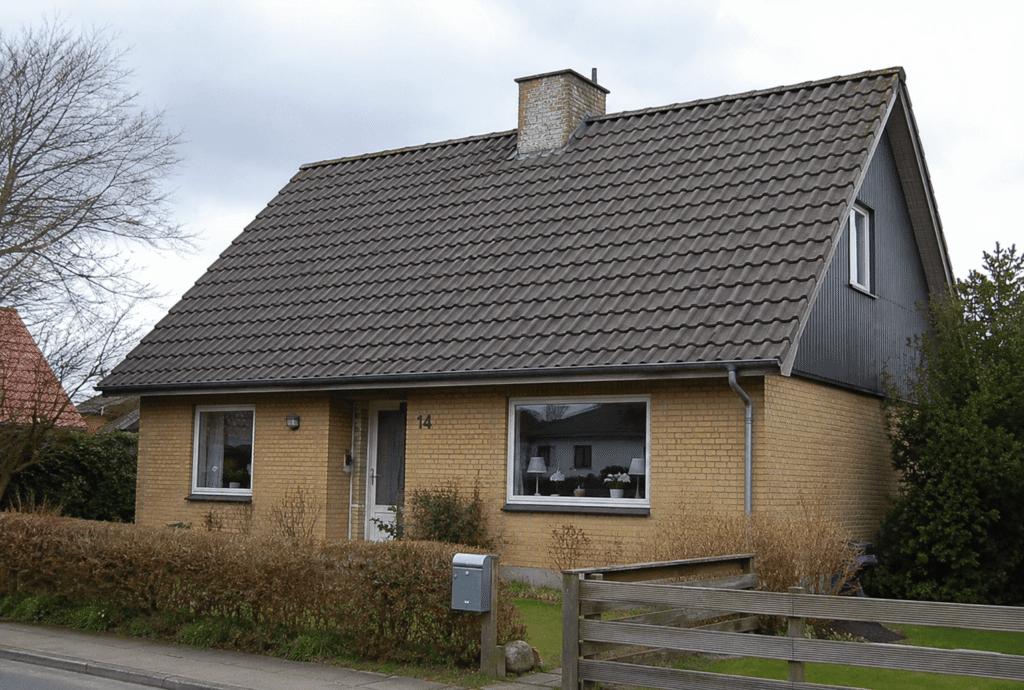 beton tag ude på Egholmvej 3